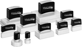 MaxLight stamps provide a clear crisp impression every time you use it.  It's the premium flash stamp on the market today.